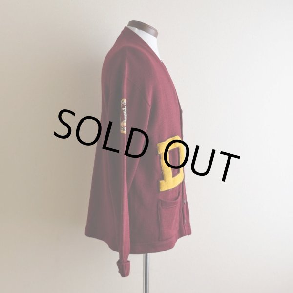 画像2: 1960s LAMB KNIT レタードカーディガン　 表記44  (2)