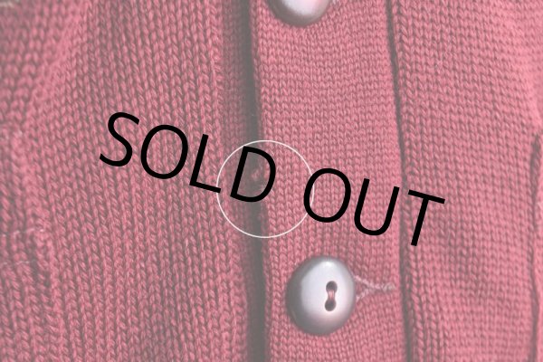 画像14: 1960s LAMB KNIT レタードカーディガン　 表記44  (14)