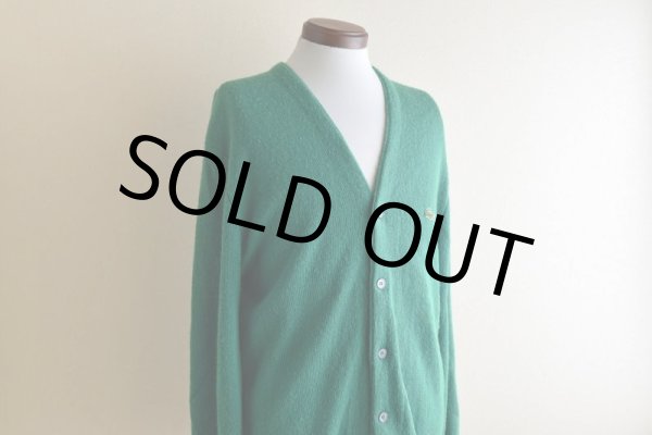 画像6: 1970s IZOD LACOSTE アクリルニットカーディガン　 表記M  (6)