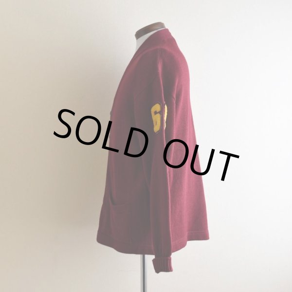 画像4: 1960s LAMB KNIT レタードカーディガン　 表記44  (4)