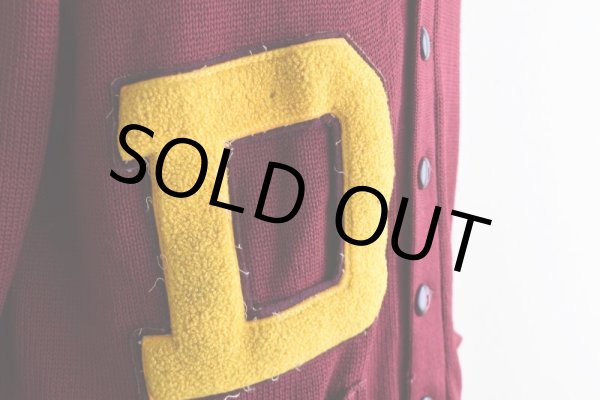 画像11: 1960s LAMB KNIT レタードカーディガン　 表記44  (11)