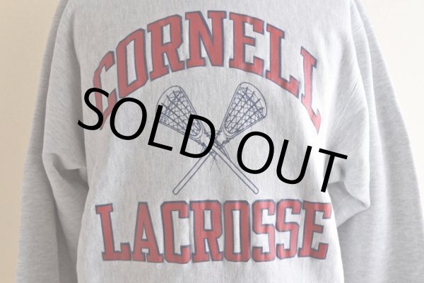 画像9: 1980s Champion リバースウィーブスウェット  "CORNELL LACROSSE"  表記L  (9)