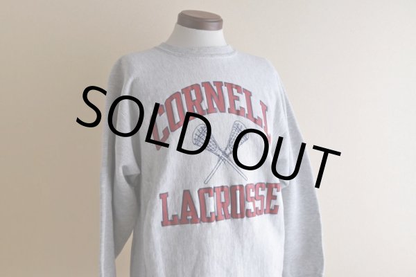 画像7: 1980s Champion リバースウィーブスウェット  "CORNELL LACROSSE"  表記L  (7)