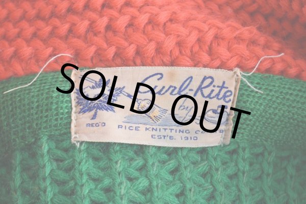 画像5: 1940-50s CURL RITE ショールカラーカーディガン  実寸ML  (5)