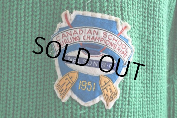 画像13: 1940-50s CURL RITE ショールカラーカーディガン  実寸ML  (13)