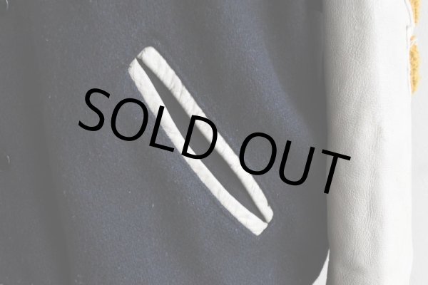 画像12: 1980s HOLLOWAY 袖レザースタジャン  "MADE IN USA"  表記M  (12)