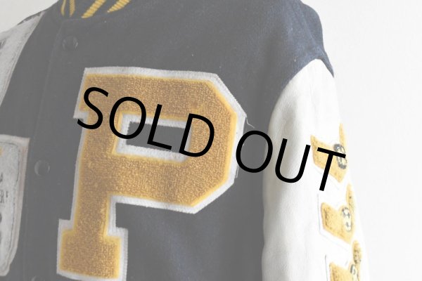 画像9: 1980s HOLLOWAY 袖レザースタジャン  "MADE IN USA"  表記M  (9)