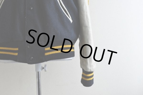 画像11: 1980s HOLLOWAY 袖レザースタジャン  "MADE IN USA"  表記M  (11)