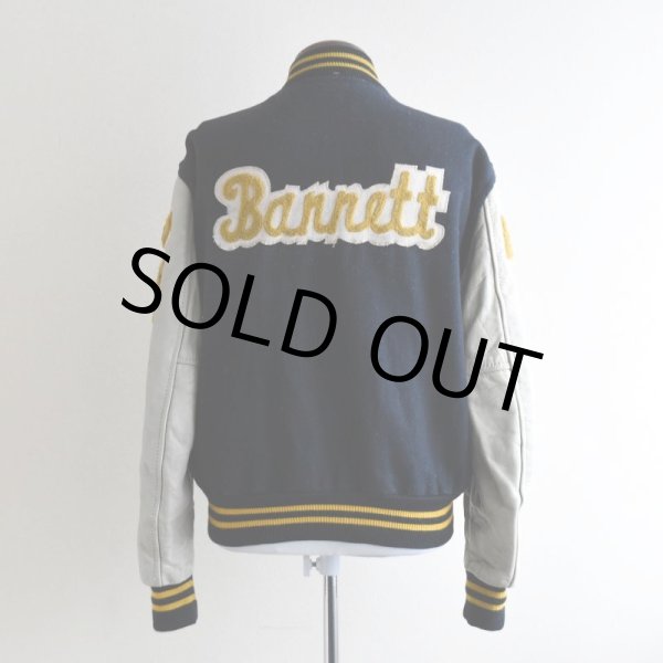 画像3: 1980s HOLLOWAY 袖レザースタジャン  "MADE IN USA"  表記M  (3)