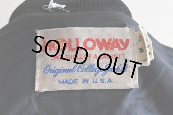 画像6: 1980s HOLLOWAY 袖レザースタジャン  "MADE IN USA"  表記M  (6)