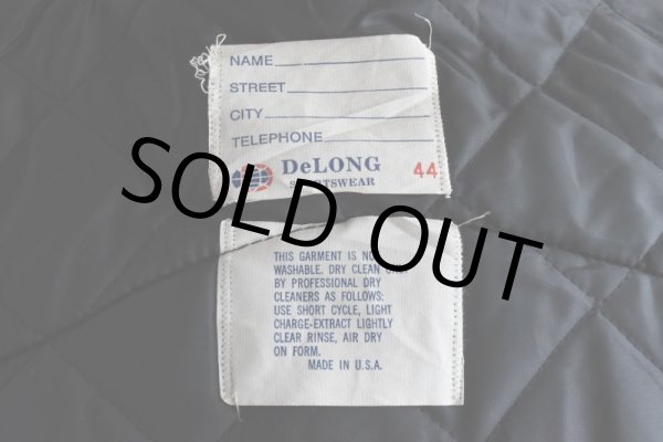 画像6: 1980s DeLONG 袖レザースタジャン　 "MADE IN USA"　 表記44  (6)