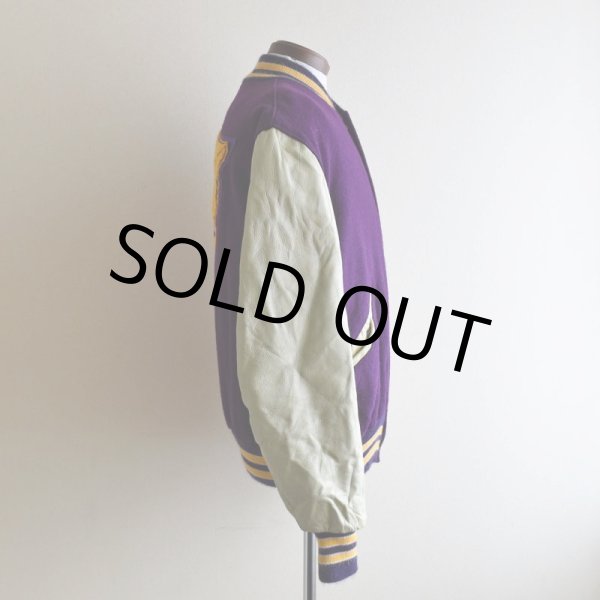 画像4: 1980s DeLONG 袖レザースタジャン　 "MADE IN USA"　 表記44  (4)