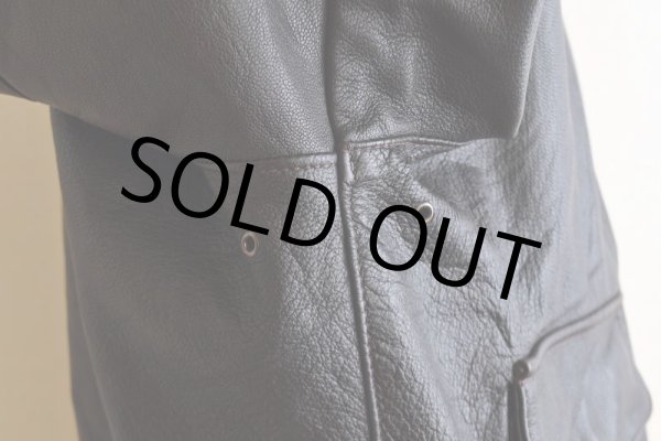 画像11: 1980s PROTECH INC A-2フライトレザージャケット　 "MADE IN USA"　 表記44  (11)