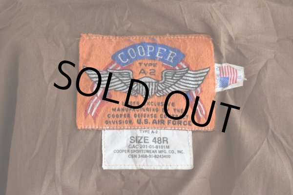 画像5: 1980-90s COOPER A-2フライトレザージャケット  "MADE IN USA"  表記48R  (5)