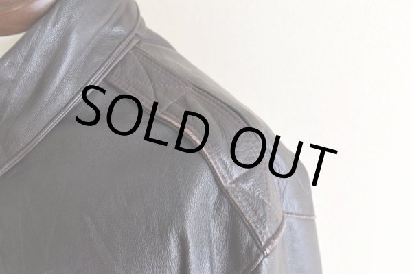 画像10: 1980s PROTECH INC A-2フライトレザージャケット　 "MADE IN USA"　 表記44  (10)