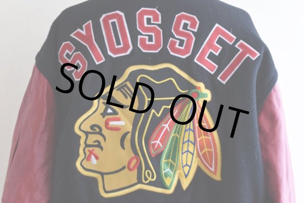 画像14: 1990s RENNOC 袖レザースタジャン　 "MADE IN USA"　 表記L  (14)