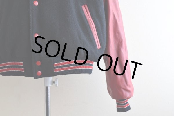 画像12: 1990s RENNOC 袖レザースタジャン　 "MADE IN USA"　 表記L  (12)