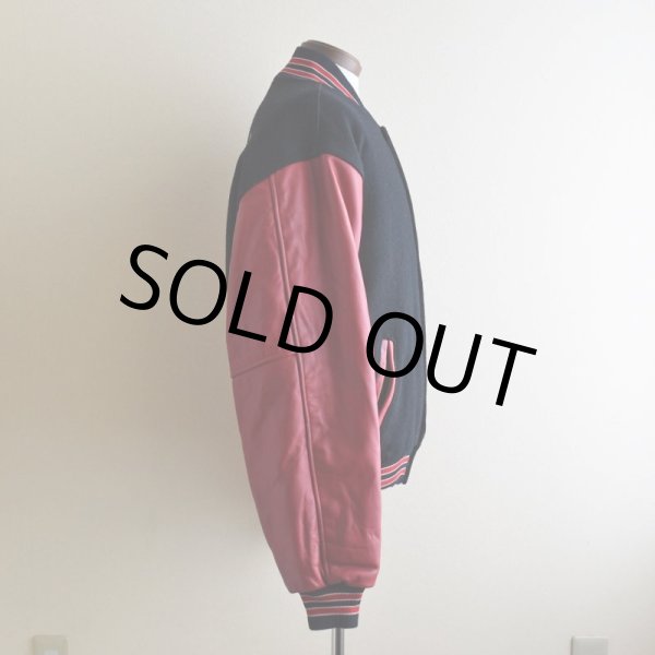 画像4: 1990s RENNOC 袖レザースタジャン　 "MADE IN USA"　 表記L  (4)