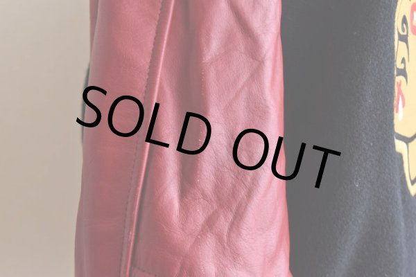 画像16: 1990s RENNOC 袖レザースタジャン　 "MADE IN USA"　 表記L  (16)