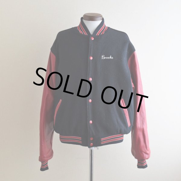 画像3: 1990s RENNOC 袖レザースタジャン　 "MADE IN USA"　 表記L  (3)