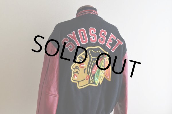 画像8: 1990s RENNOC 袖レザースタジャン　 "MADE IN USA"　 表記L  (8)