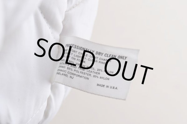 画像7: 1990s RENNOC 袖レザースタジャン　 "MADE IN USA"　 表記L  (7)