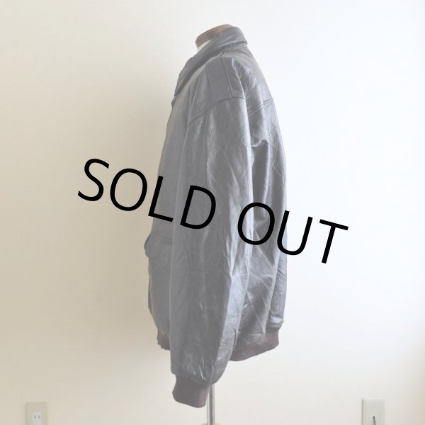 画像4: 1990s L.L.Bean A-2 TYPE レザージャケット  "MADE IN USA"  表記XXL-TALL  (4)