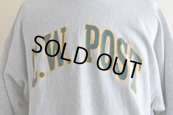 画像9: 1980s Champion リバースウィーブスウェット  "C.W.POST"  表記L  (9)