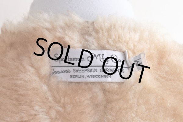 画像8: 1980s Sportsman Mfg Co. シープスキンベスト　 表記M  (8)