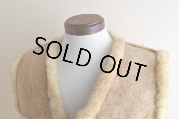 画像10: 1980s Sportsman Mfg Co. シープスキンベスト　 表記M  (10)