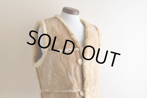 画像7: 1980s Sportsman Mfg Co. シープスキンベスト　 表記M  (7)