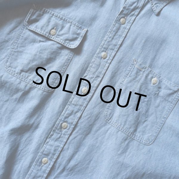 画像4: 1990s Polo by RalphLauren ダンガリーワークシャツ  表記XL  (4)