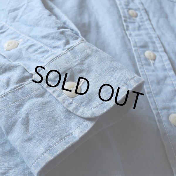 画像5: 1990s Polo by RalphLauren ダンガリーワークシャツ  表記XL  (5)