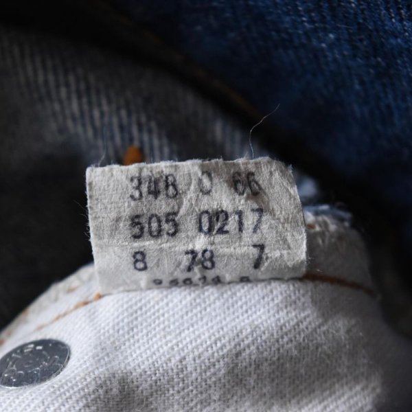 画像6: 1970s Levi's 505-0217　 "66後期"　 表記W27 L34  (6)