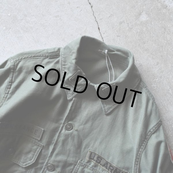 画像2: 1960s US.ARMY OG107 ユーティリティシャツ  "2nd MODEL"  実寸SM  (2)