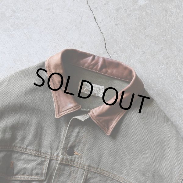 画像2: 1980s BANANA REPUBLIC 4ポケデニムジャケット　 表記M  (2)