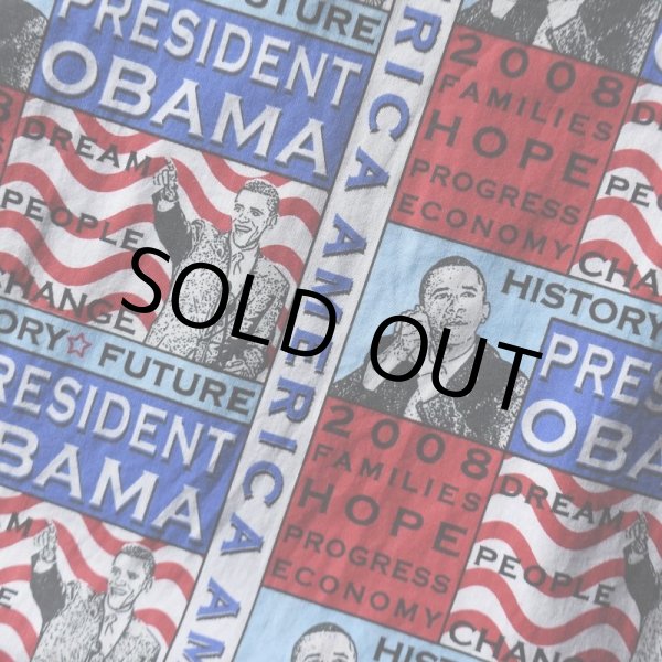 画像4: 2000s ARROW オバマ大統領柄ホワイトシャツ　 表記L  (4)