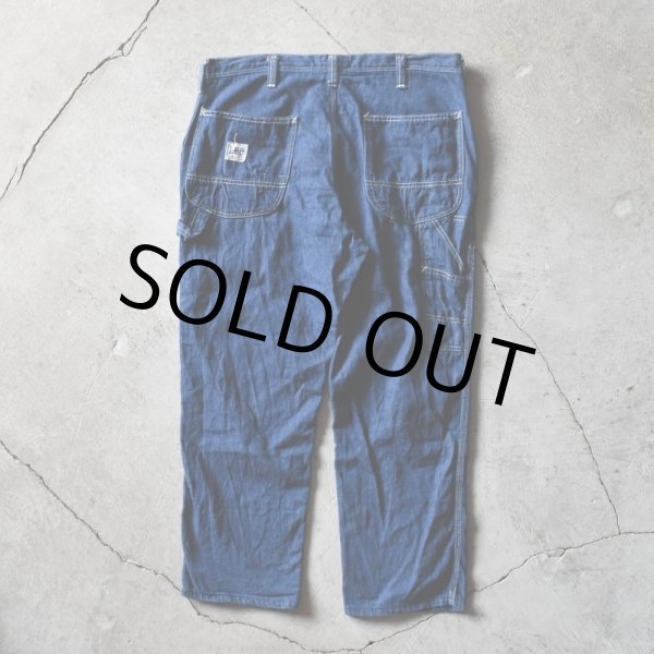 画像8: 1970s Lee デニムペインターパンツ  "ONE WASH"  実寸W36  (8)