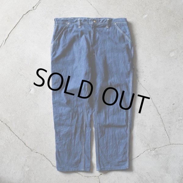 画像7: 1970s Lee デニムペインターパンツ  "ONE WASH"  実寸W36  (7)