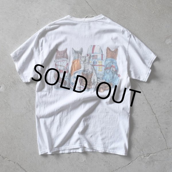 画像2: NASA HEADQUARTERS "ねご" 両面プリントTシャツ　 表記L  (2)