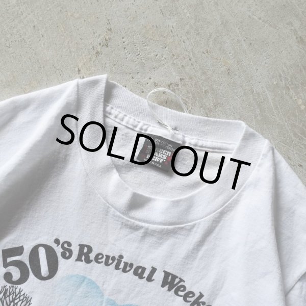 画像2: 1990s 50'sREVIVAL WEEKEND スタッフTシャツ　 "MADE IN USA"　 表記M  (2)