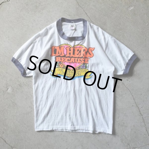 画像1: 1970s SEARS リンガーTシャツ　 表記L  (1)