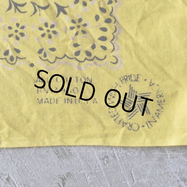 画像2: 1980s〜 3カラー切り替えバンダナ/RN13960　 "MADE IN USA"  (2)