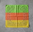 画像1: 1980s〜 3カラー切り替えバンダナ/RN13960　 "MADE IN USA"  (1)