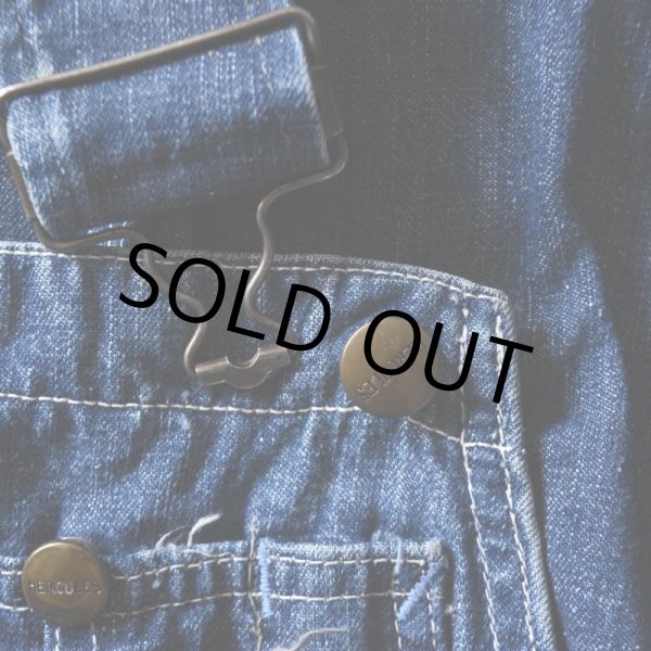 画像4: 1950s HERCULES デニムオーバーオール  実寸W33  (4)