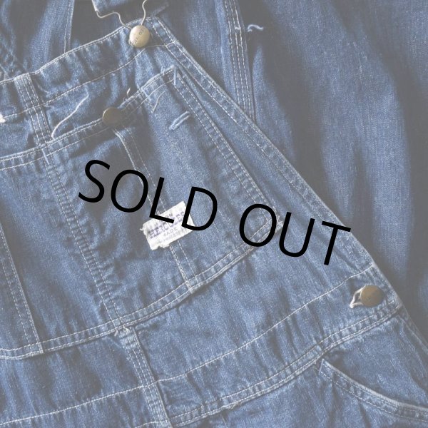 画像2: 1950s HERCULES デニムオーバーオール  実寸W33  (2)