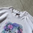 画像2: 1990s 美人猫アートTシャツ　 "MADE IN USA"　 表記L  (2)
