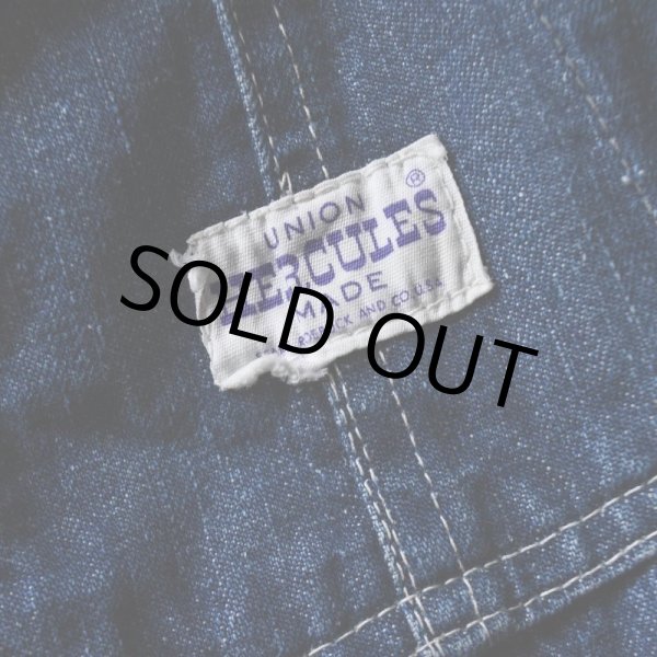 画像3: 1950s HERCULES デニムオーバーオール  実寸W33  (3)