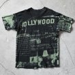 画像2: 1990s Edwards Teez HOLLYWOOD 総柄プリントTシャツ　 "MADE IN USA"　 表記XL  (2)