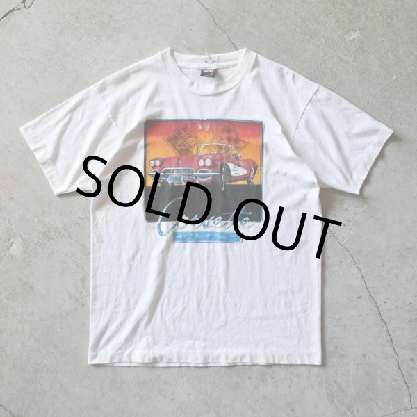 画像1: 1990s CORVETTE Tシャツ　 "MADE IN USA"　 表記L  (1)